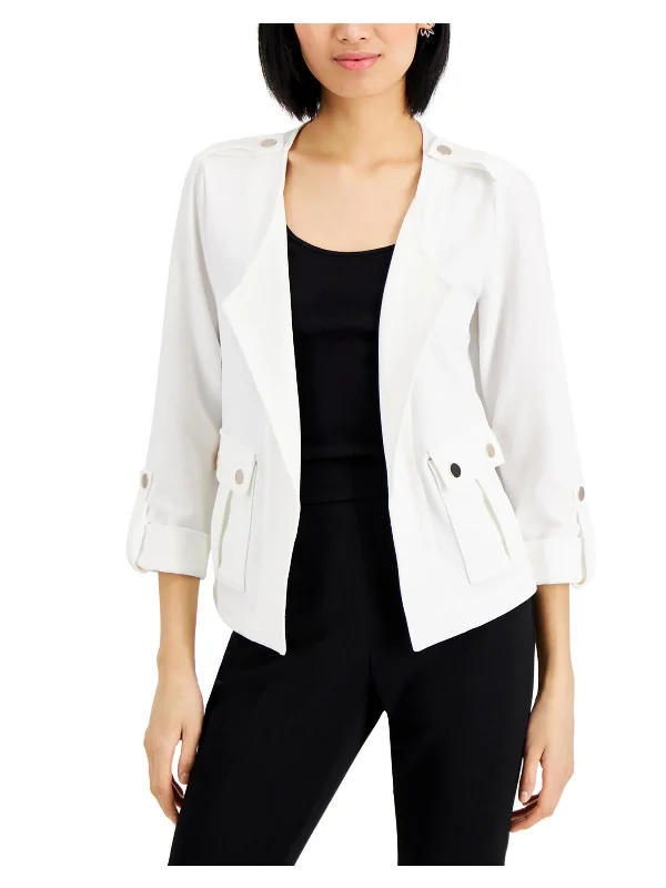 Womens Cardigan Suit Separate Open-Front Blazer