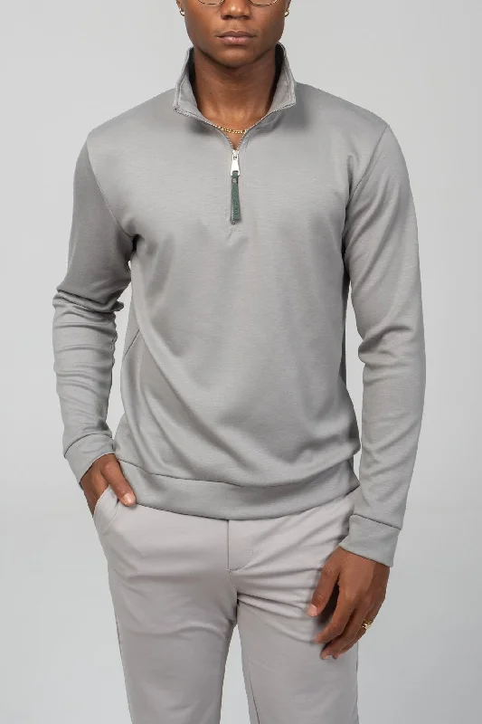 Zipper Up Jumper - Gray