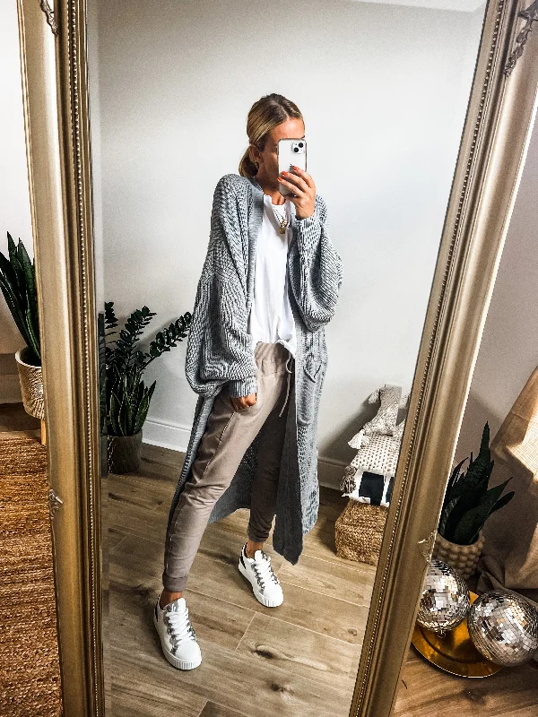 Long Balloon Sleeve Cardi