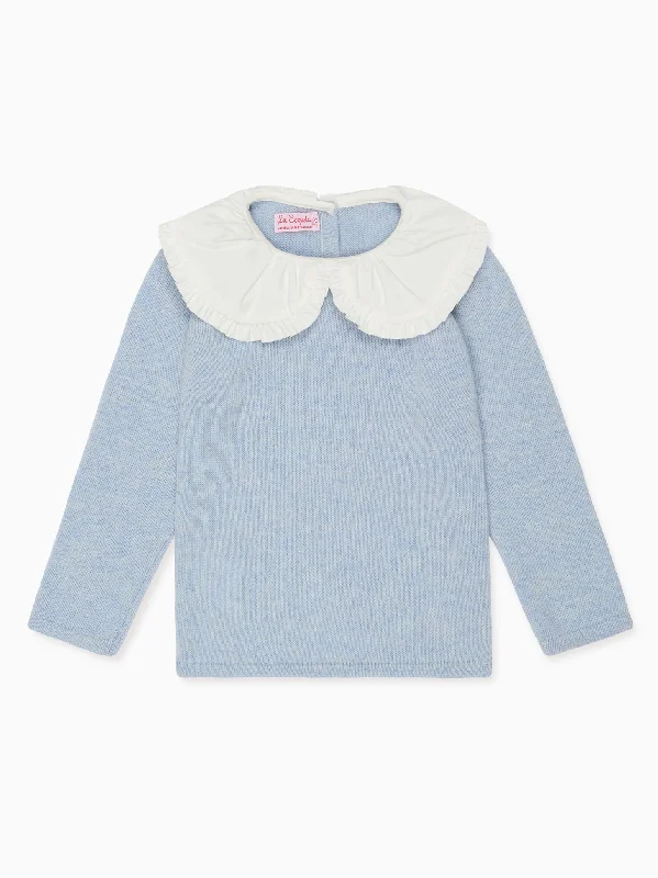 Light Blue Lupita Merino Girl Jumper