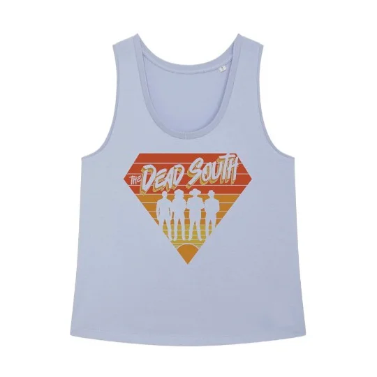 80s Diamond Tank Top - Ladies - Baby Blue