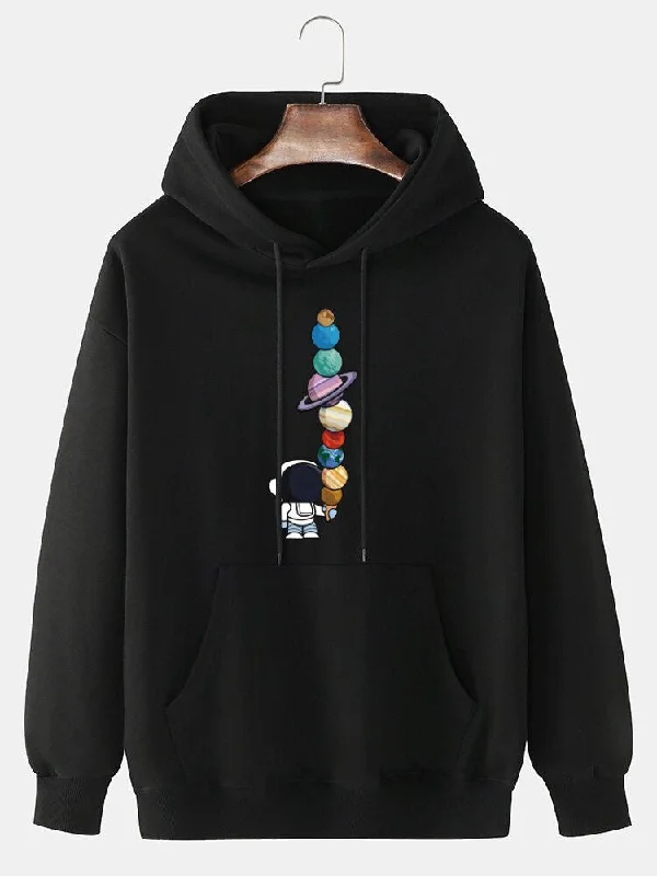 Astronaut planet hoodie oversized