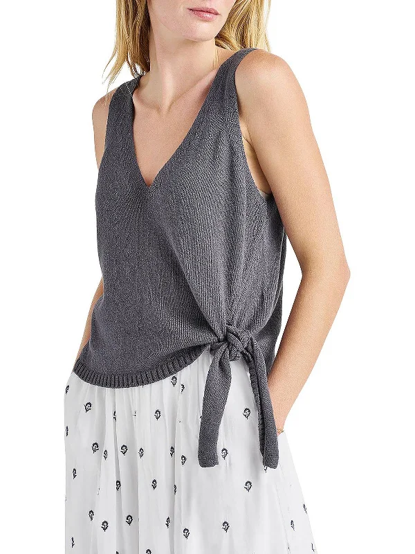 Berkeley Womens Cotton Side Tie Tank Top Sweater