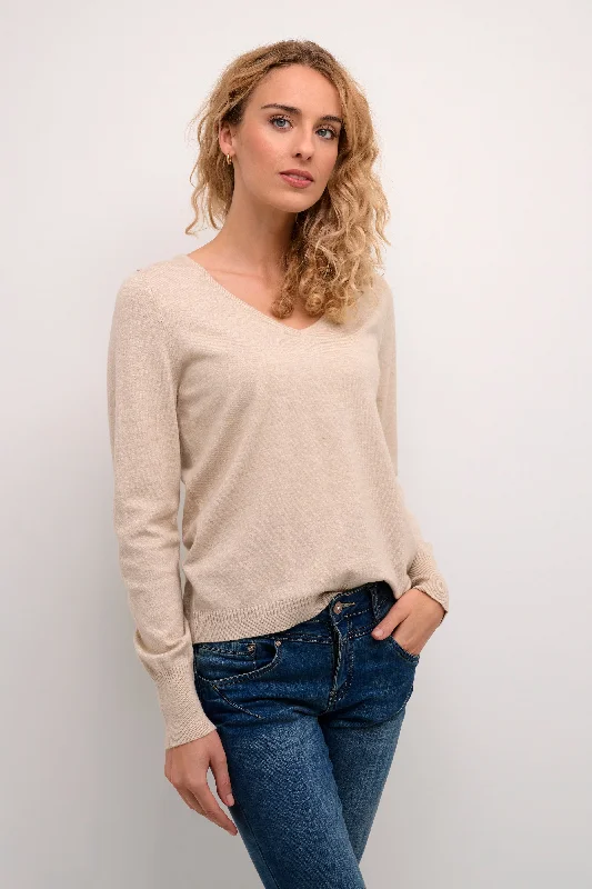 Cream Dela Knit Pullover