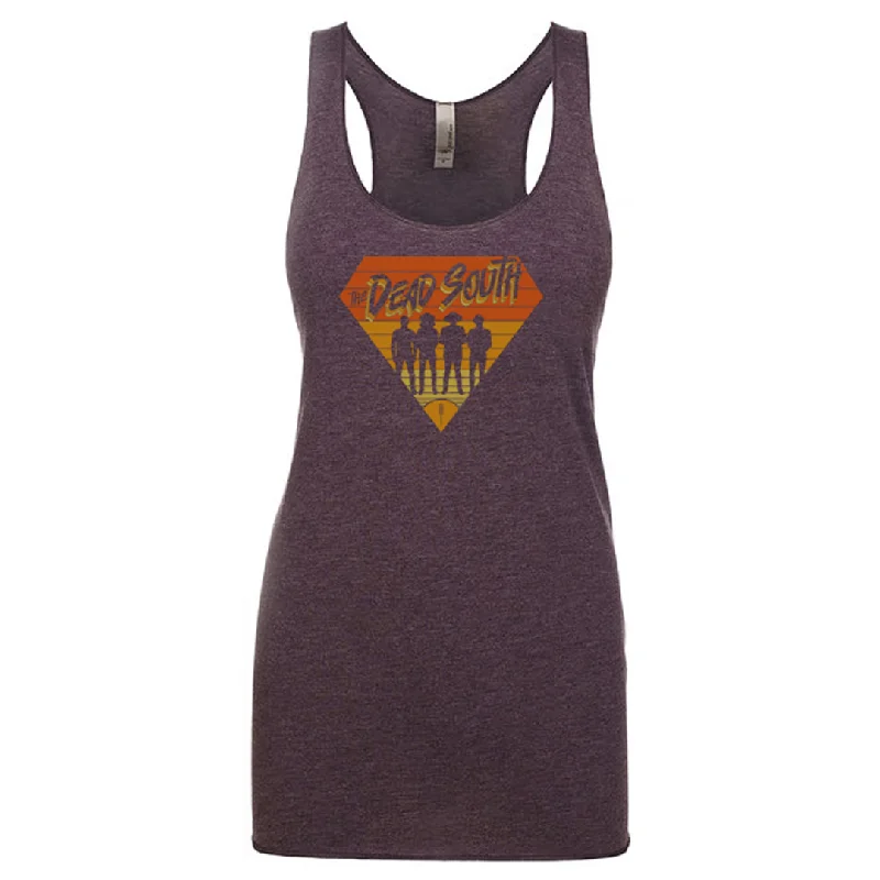 80s Diamond Tank Top - Ladies - Heather Purple