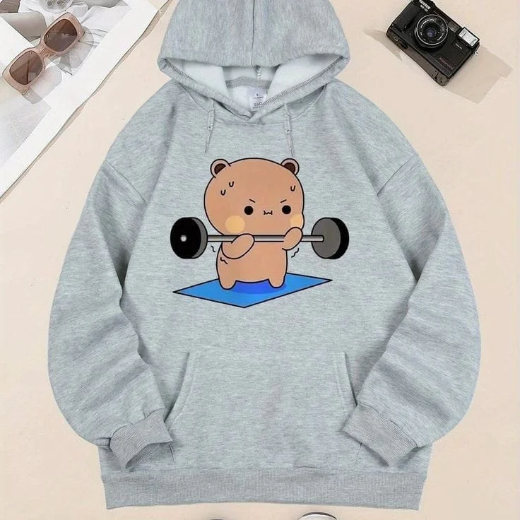 Funny fitness hoodie oversized