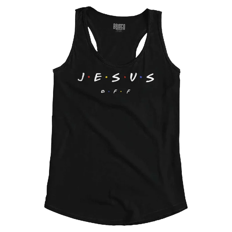 Jesus Christ BFF Racerback