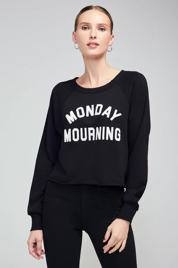 Monday Mourning Cropped Sweatshirt