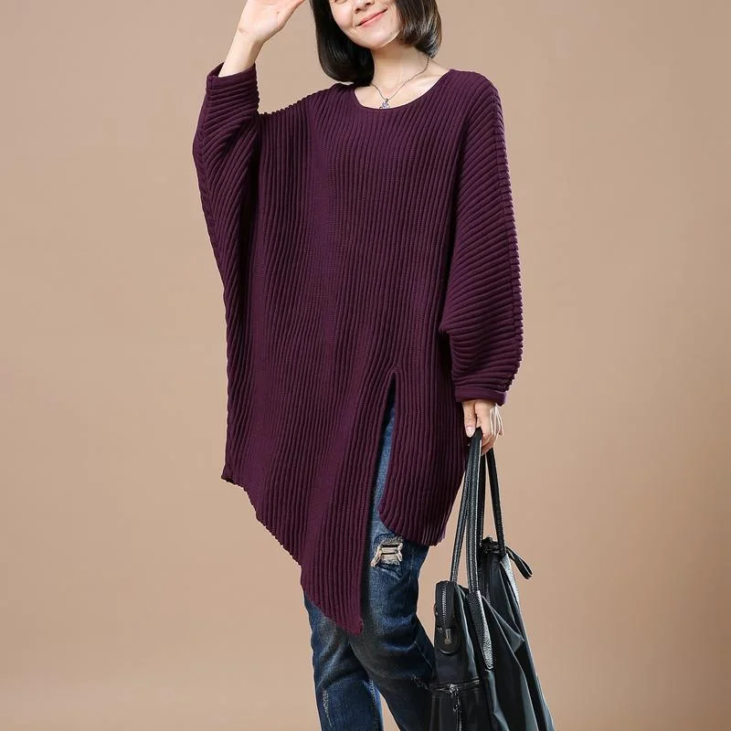 Mulberry woman sweaters asymmetrical knit top