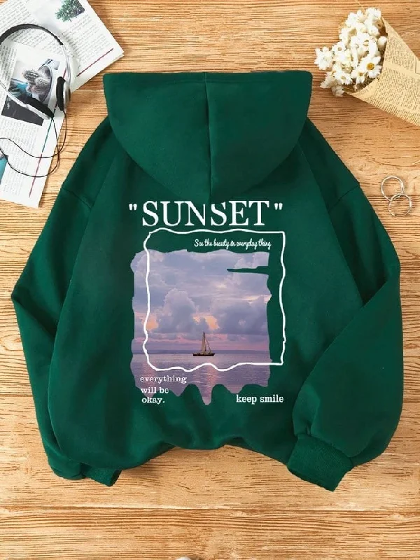 Sunset oversized hoodie