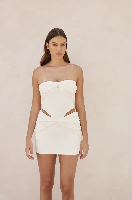 Hailey Mini Dress White