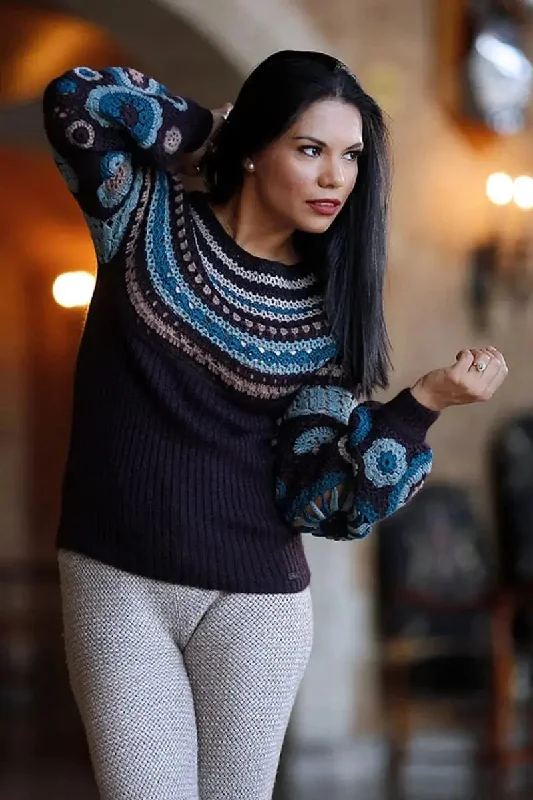 Celyn Woman Pullover Qiviuk, Merino, Silk & Bison