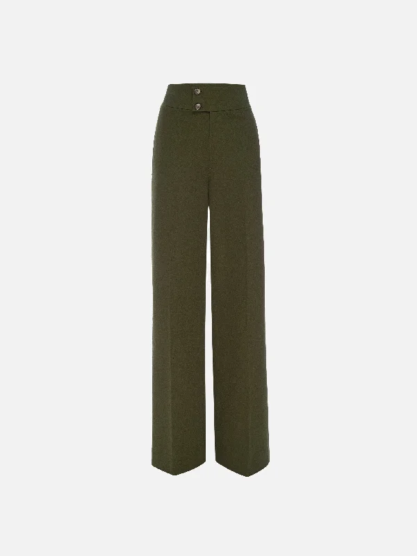 Le Hardy Wide Leg Trouser -- Rich Military